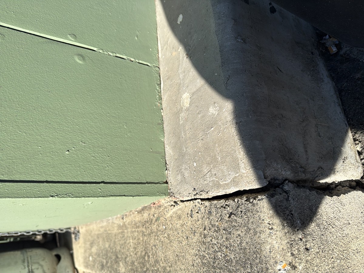 Cladding to ground clearance required, recorded on a pre-purchase inspection in Schofields