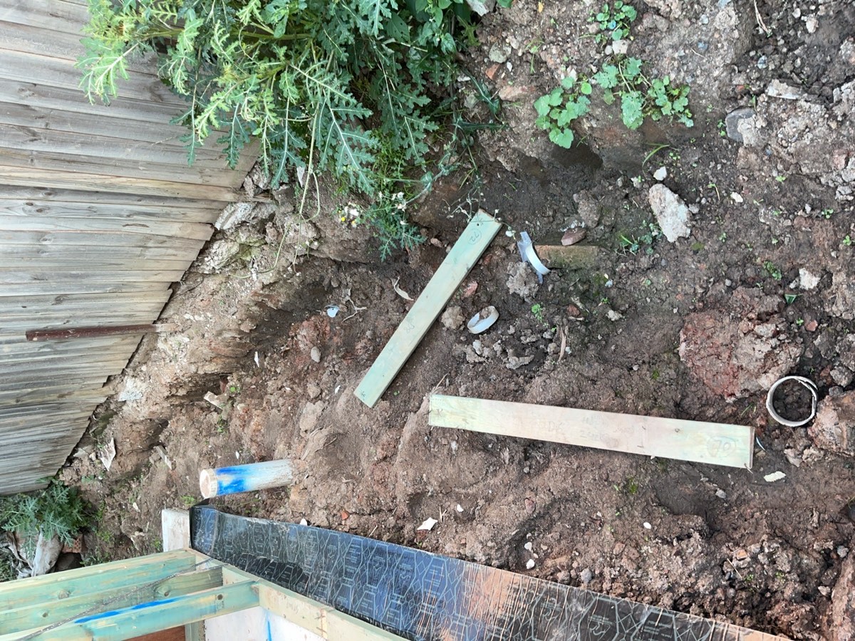 Site not graded, recorded during a frame inspection in Schofields